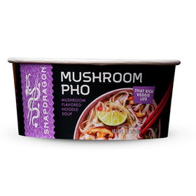 Snapdragon Mushroom Pho ingredients label showing gluten-free options