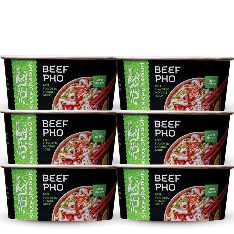 Snapdragon Pho Bowls 6-pack on display for quick meals