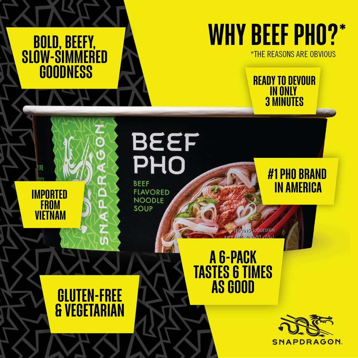 Microwave-ready cup with lid from Snapdragon Pho Bowls