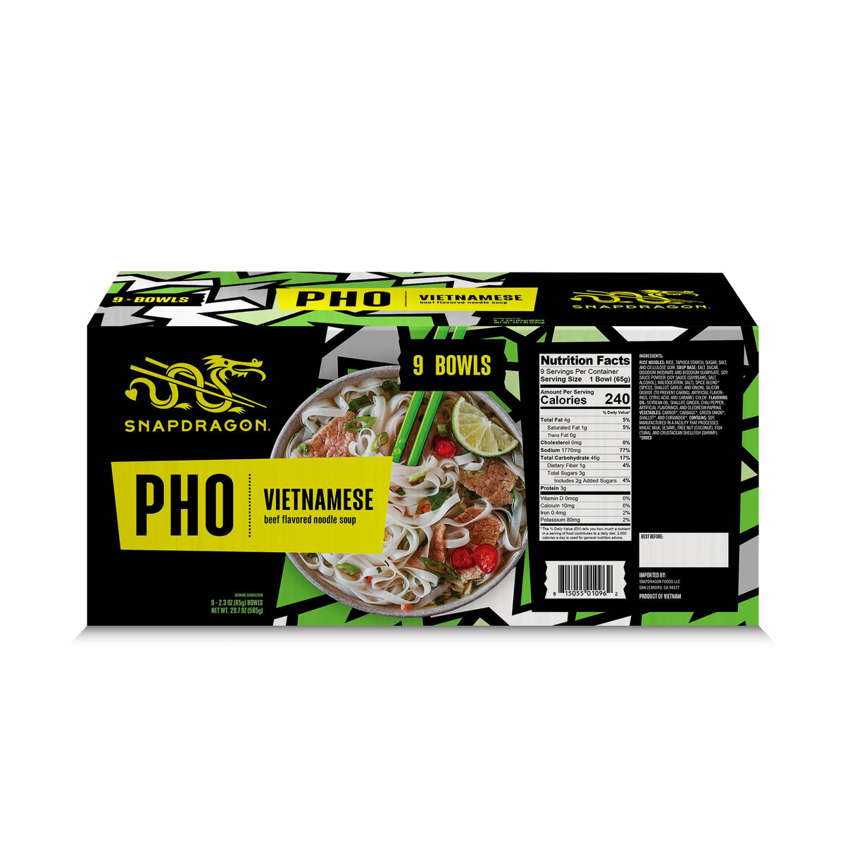 Snapdragon Pho broth base with dried veggies close-up, rich flavor foundation.