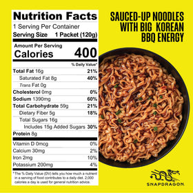 Snapdragon Saucy authentic-wheat noodles with chewy bite