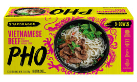 Snapdragon Vietnamese Pho Bowls pack shot highlighting premium authentic flavors for quick meals