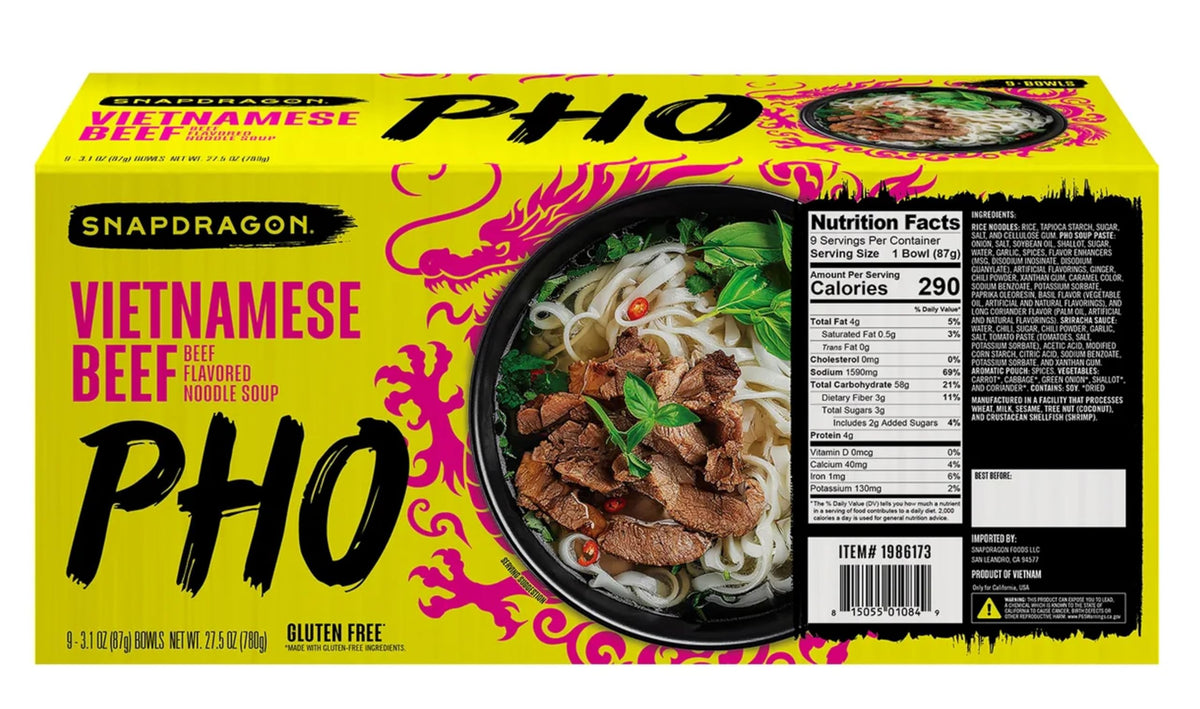 Snapdragon Vietnamese Pho Bowls ready-to-serve bowl image, 3-minute flavorful meals at home