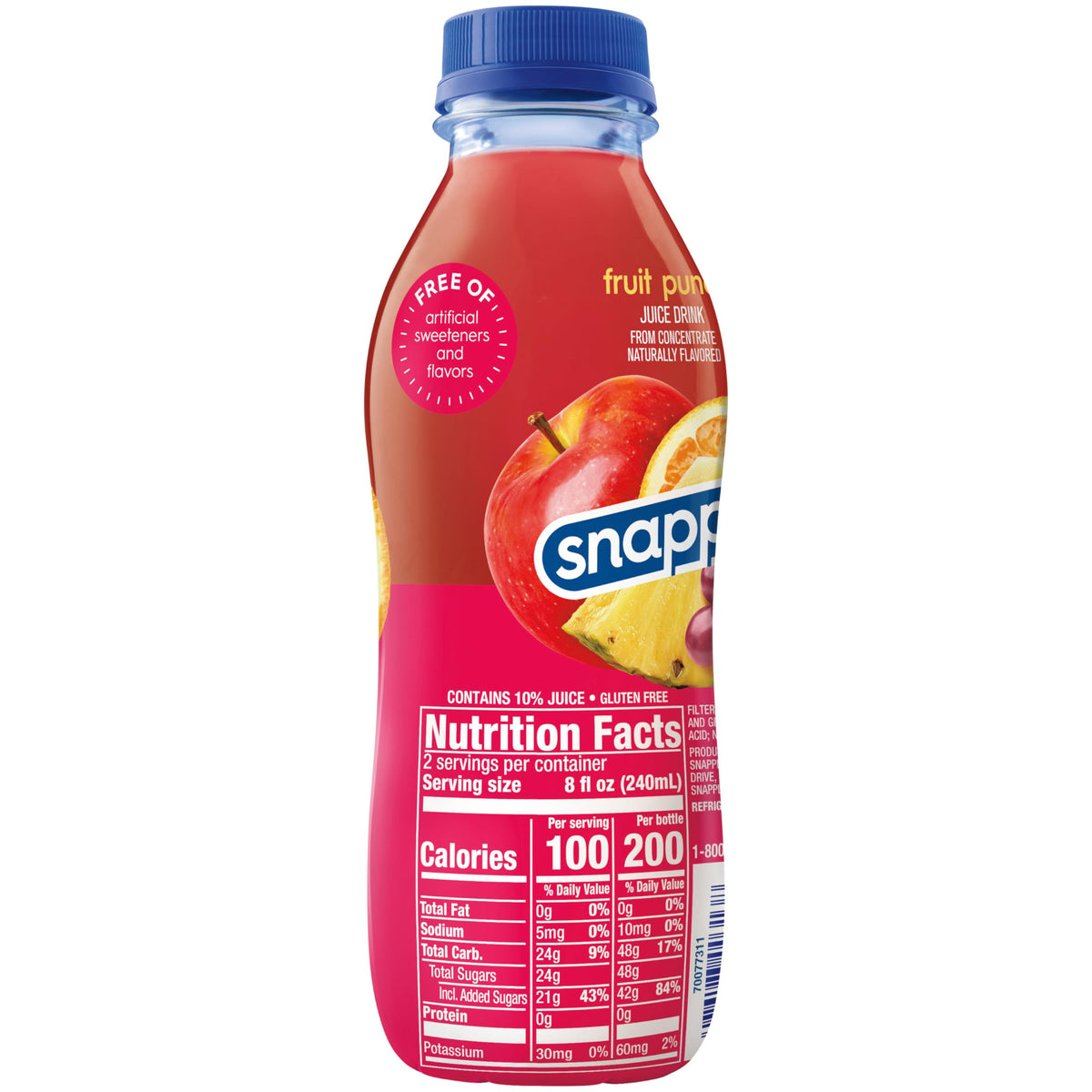 Snapple Fruit Punch 12-pack packaging convenient for sharing at events.