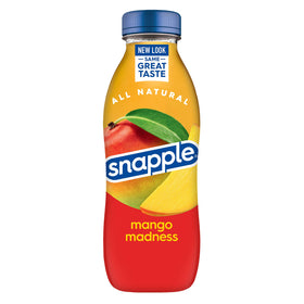 Snapple Mango Madness pour shot evokes fruity, sunny moments during daily routines.