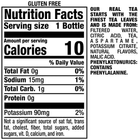 Snapple Zero Sugar Peach Tea bottle-cap-closeup notes cap excluded from the recycling claim.
