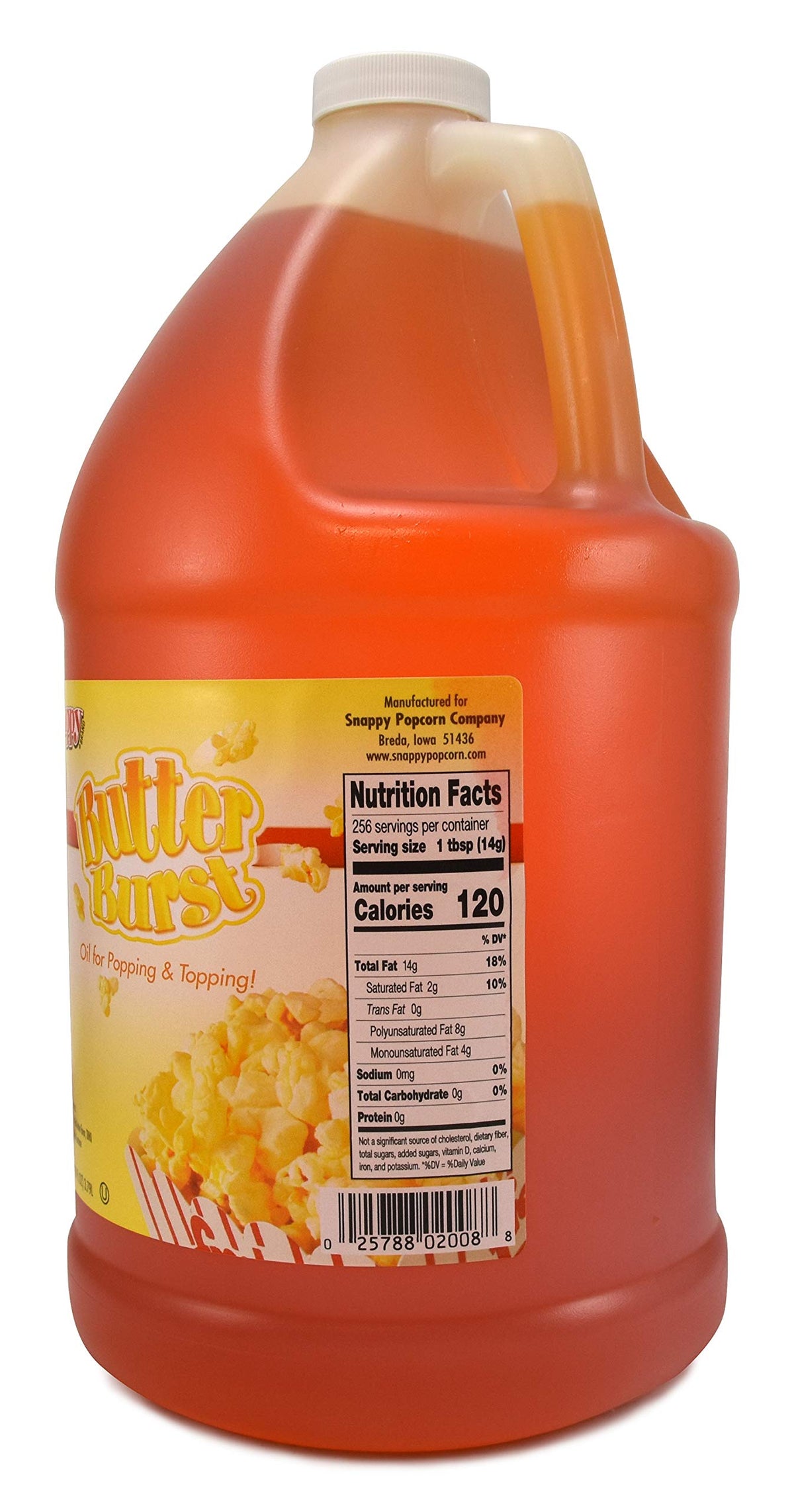 Snappy Butter Burst Oil being poured, ready to pop or top popcorn