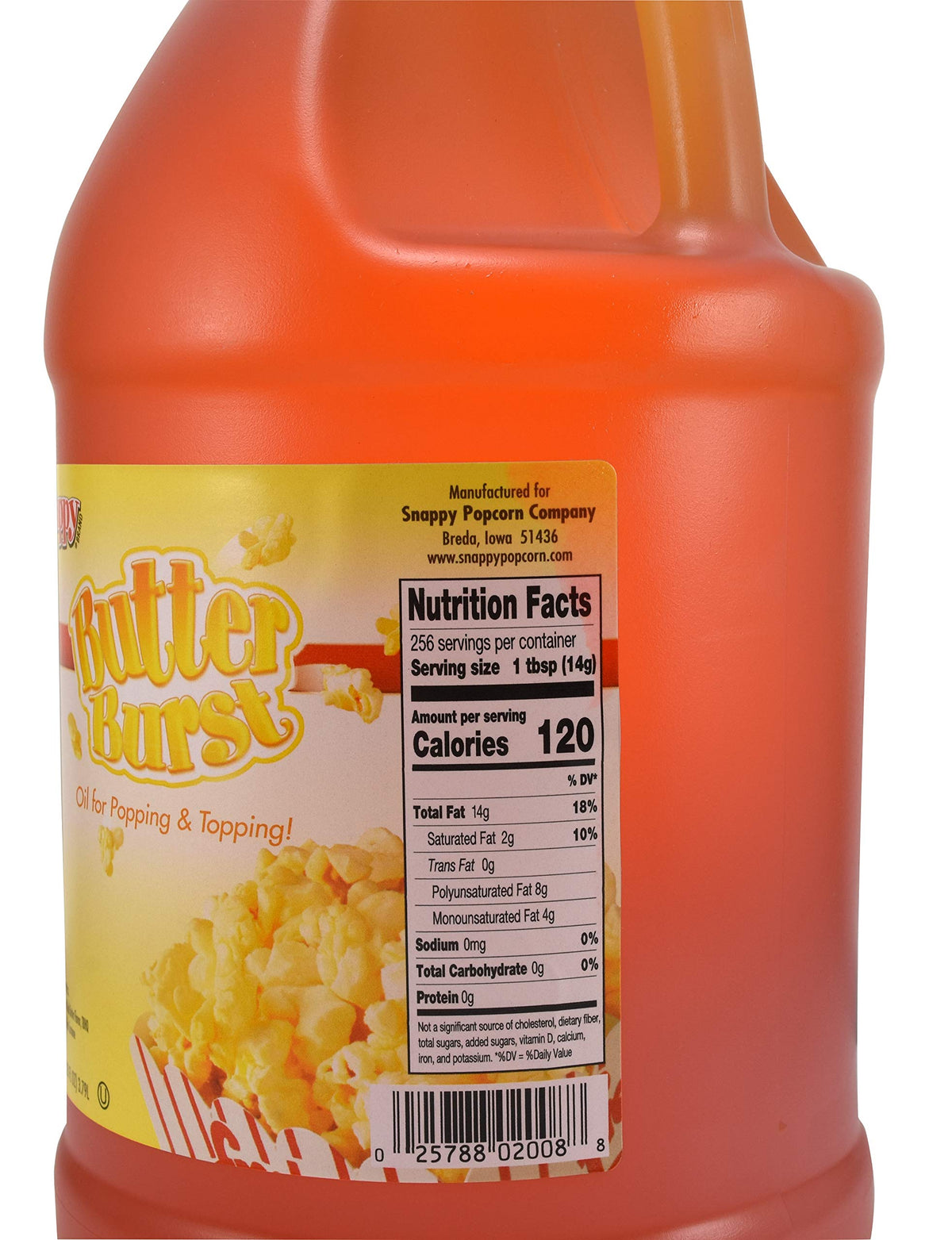 Golden kernels topped with Snappy Butter Burst Oil for cinema flavor