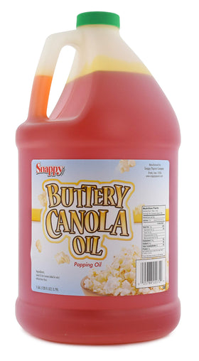 SNAPPY buttery canola oil bottle pour for popcorn, rich aroma