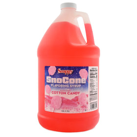 SNAPPY cotton candy sno cone syrup bottle for authentic flavor on shaved ice