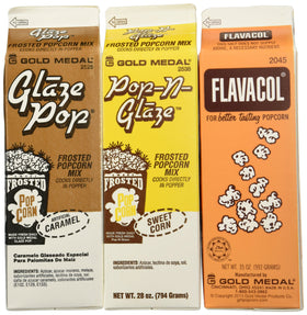 Snappy Flavacol Salt bottle with crisp flakes for theater-style popcorn.