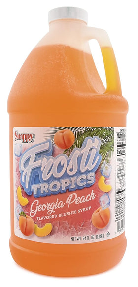 SNAPPY Frosti Tropics Georgia Peach bottle-pour for quick tropical slush at home.