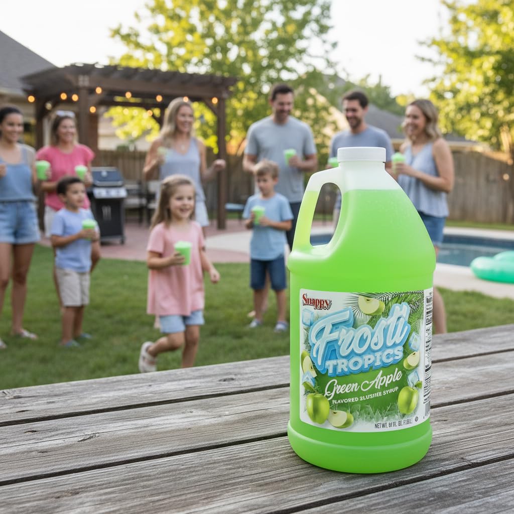 SNAPPY Frosti Tropics green apple syrup machine-dispense ready-to-use convenience