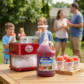 SNAPPY Fruit Punch Sno Cone Syrup bottle ready-to-use for fast events