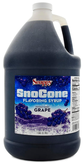 SNAPPY grape sno cone syrup bottle ready-to-use for easy serving