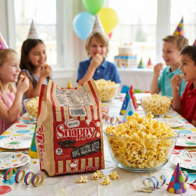 SNAPPY Non-GMO whole grain kernels emphasize quality and wholesome snacking