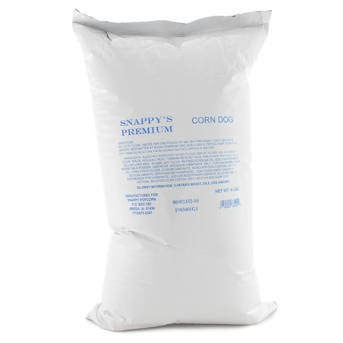 Snappy Premium Corn Dog Mix batter pour for quick, smooth dipping.