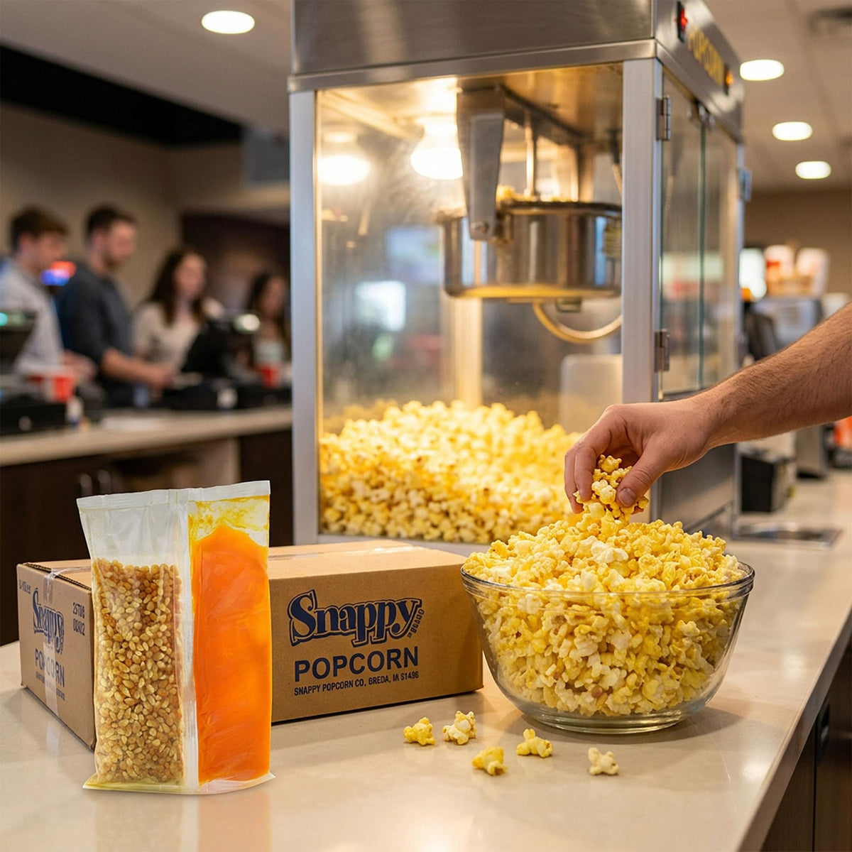 Easy-open oil packet from SNAPPY Snap-Paks for fast heating