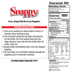 SNAPPY Snap-Paks come in a 24-pack for home or concession setups.