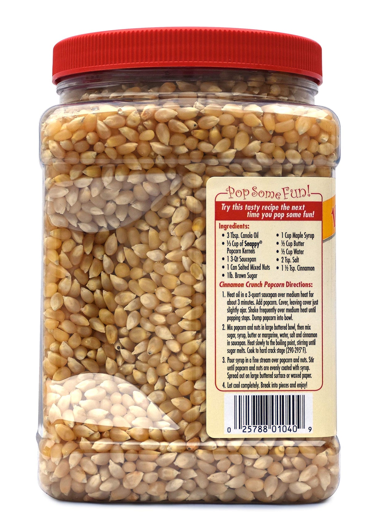 SNAPPY White Popcorn in a bowl, ideal for stovetop or air popper.