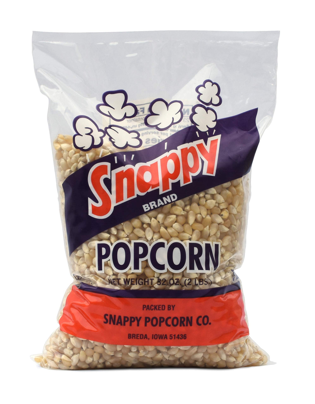 SNAPPY white popcorn kernels raw premium corn for easy popping on stovetop or machines