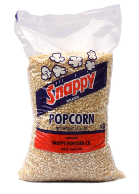 SNAPPY White popcorn kernels bulk bag ready for machines and stovetops