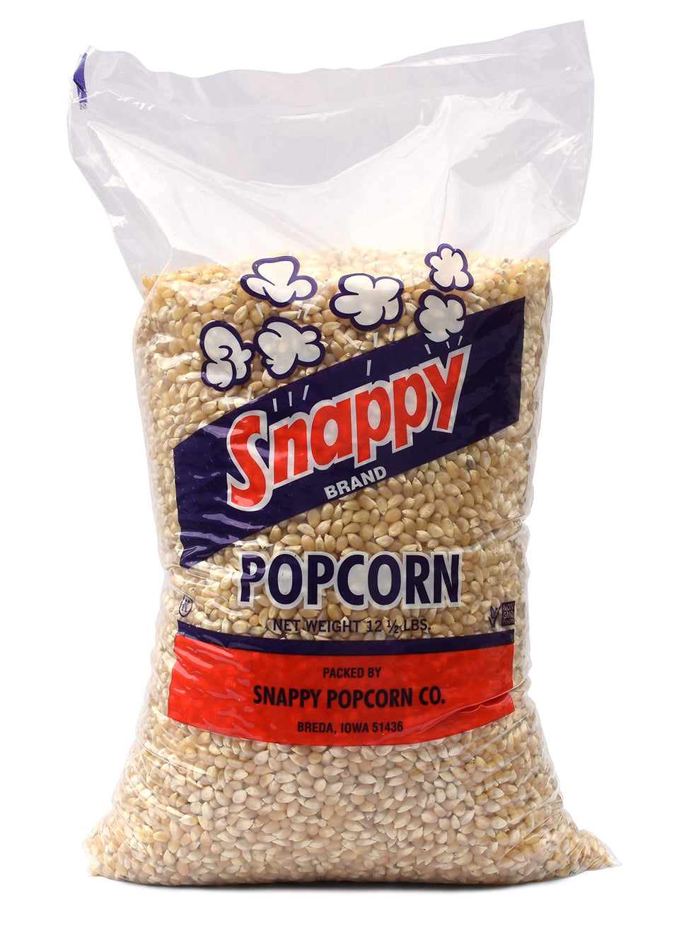 SNAPPY White popcorn kernels bulk bag ready for machines and stovetops