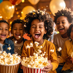 SNAPPY yellow popcorn kernels with serving ideas for movie nights