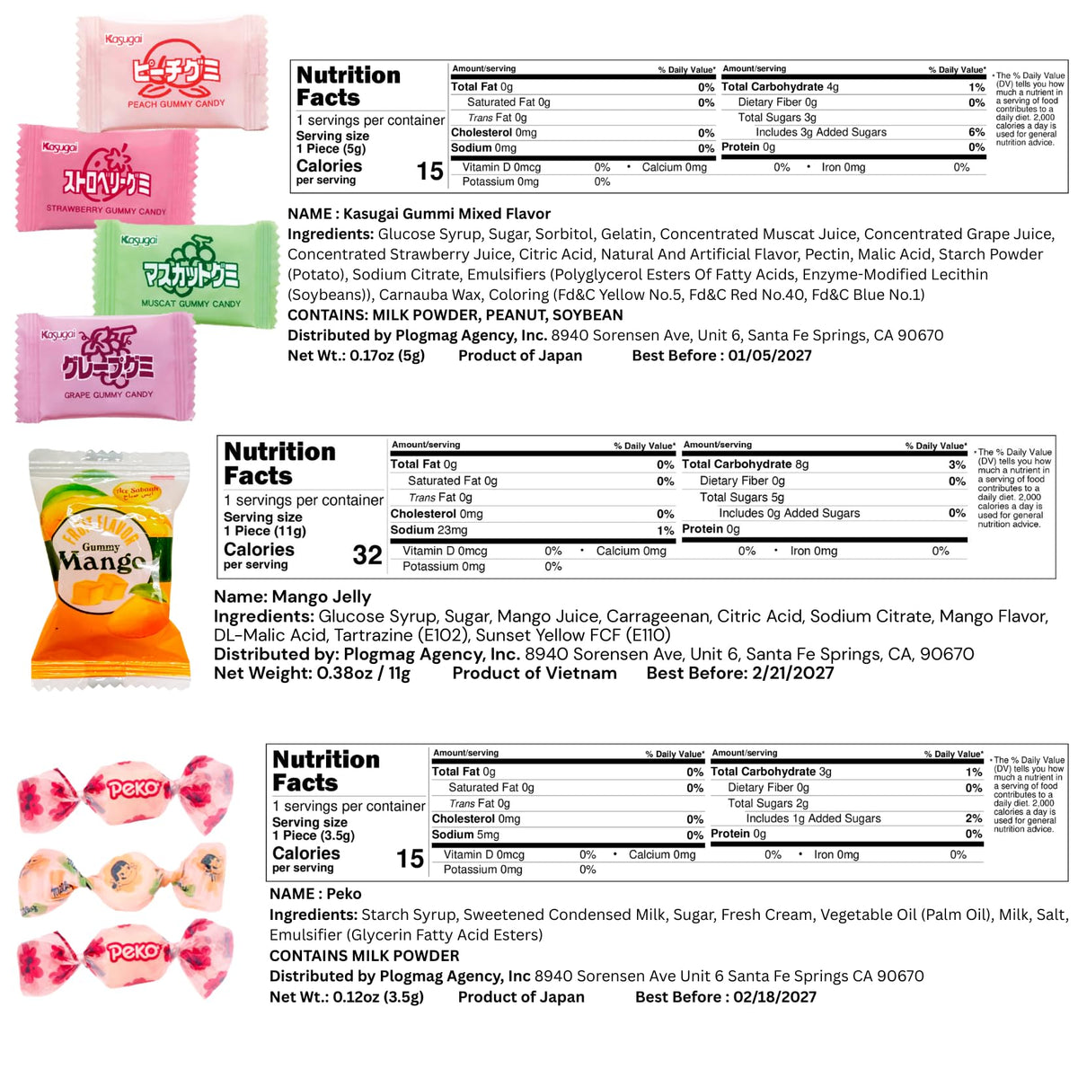 SNAXIE YUM inside view reveals a colorful, varied candy selection for sharing.