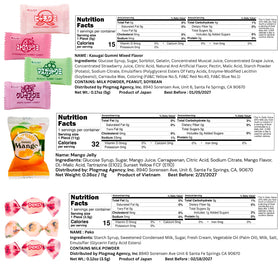 SNAXIE YUM inside view reveals a colorful, varied candy selection for sharing.