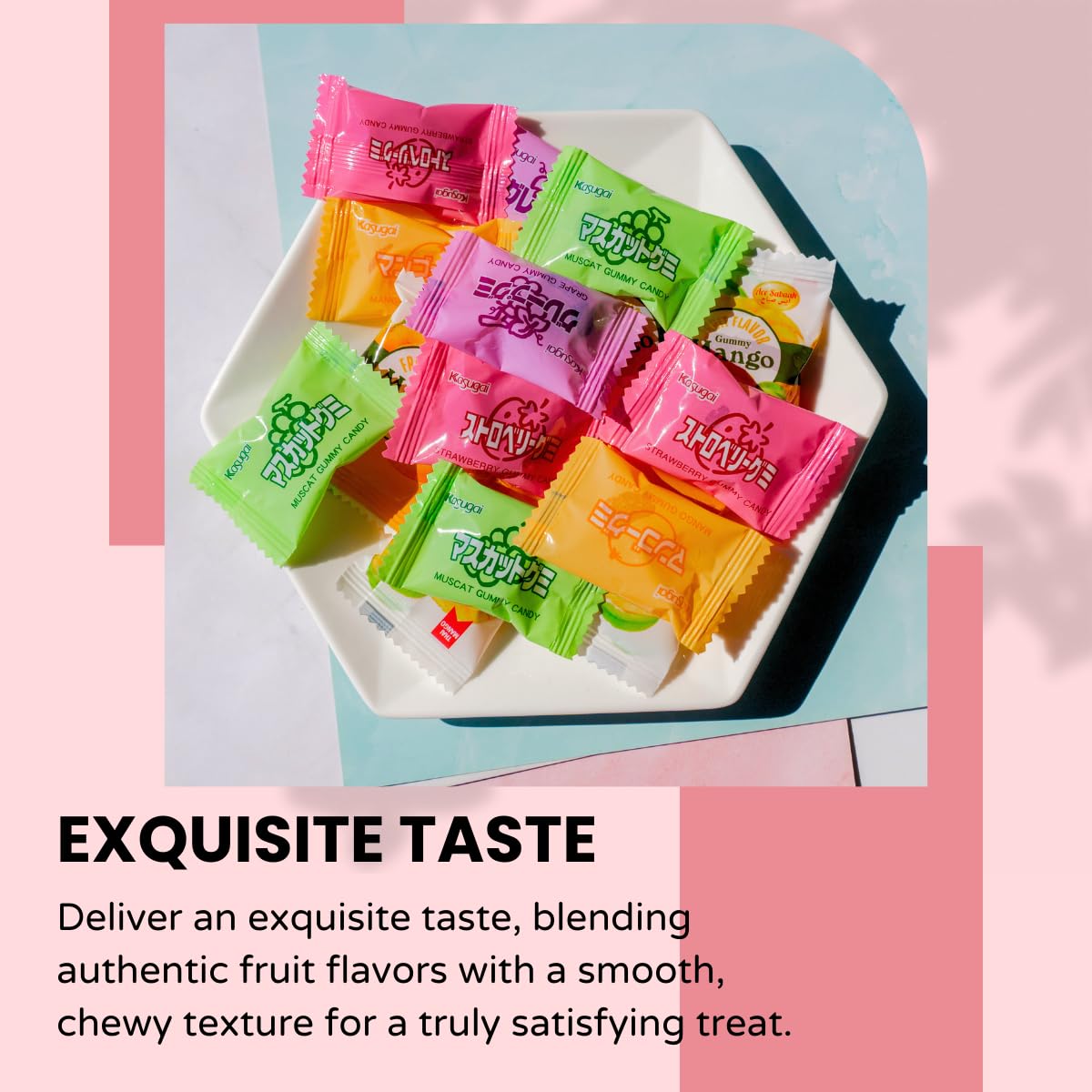 SNAXIE YUM hard candies offer lasting flavor moments.