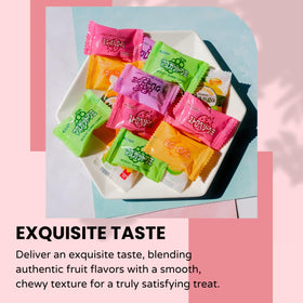SNAXIE YUM hard candies offer lasting flavor moments.