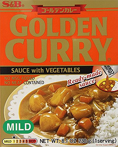 S&B Golden Curry Sauce with Vegetables Mild ready-to-heat sauce for weeknights