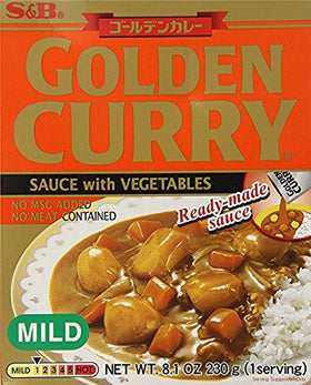 S&B Golden Curry Sauce with Vegetables Mild ready-to-heat sauce for weeknights