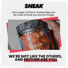 SNEAK Breakfast Orange tub front showcasing packaging for on-the-go mornings.