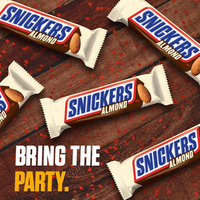 Gift basket featuring Snickers Almond Chocolate Bars