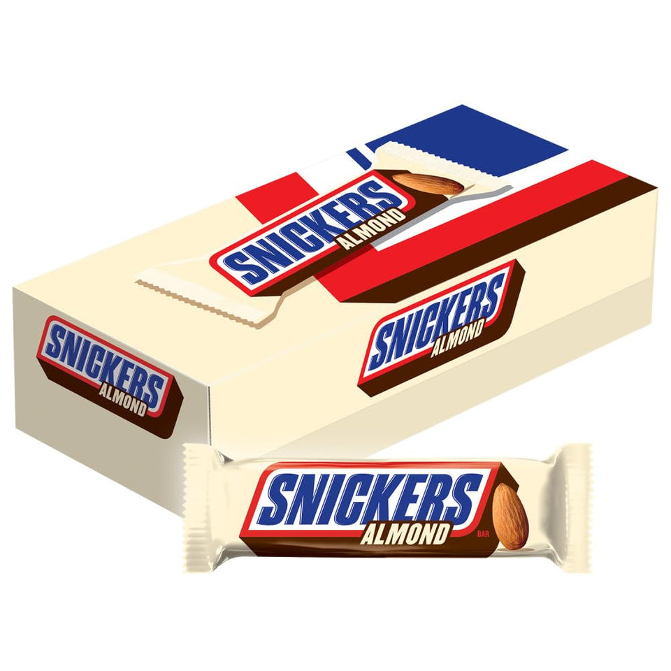 Snickers Almond Candy Bars pack perfect for sharing at gatherings