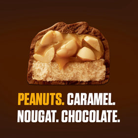 SNICKERS full-size bars are individually wrapped for easy sharing and on-the-go snacking.