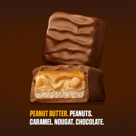 Snickers Crunchy Peanut Butter Squared bars unwrapped, ready for a quick snack.