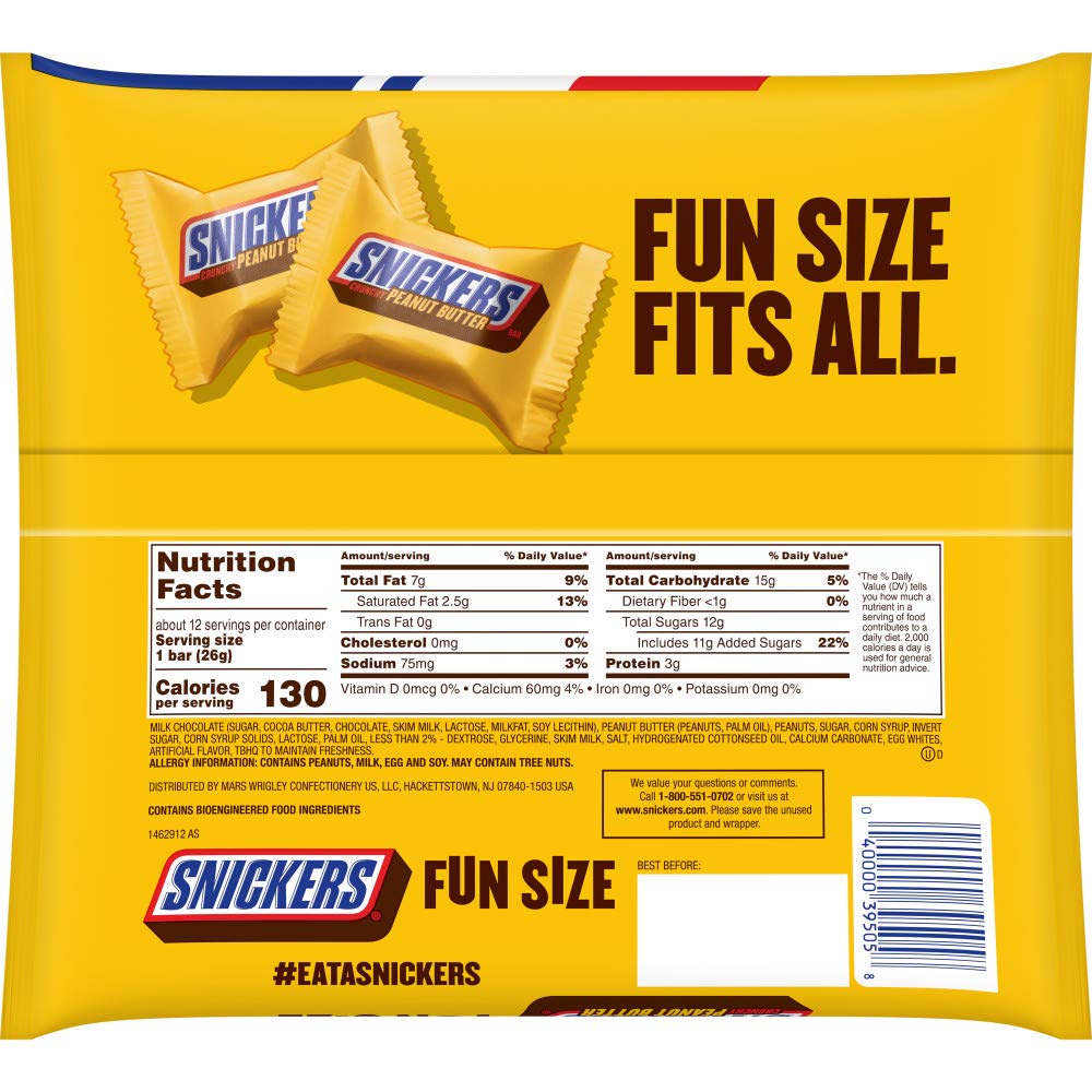 Snickers gift basket with Peanut Butter Squared squares, a thoughtful treat for celebrations.
