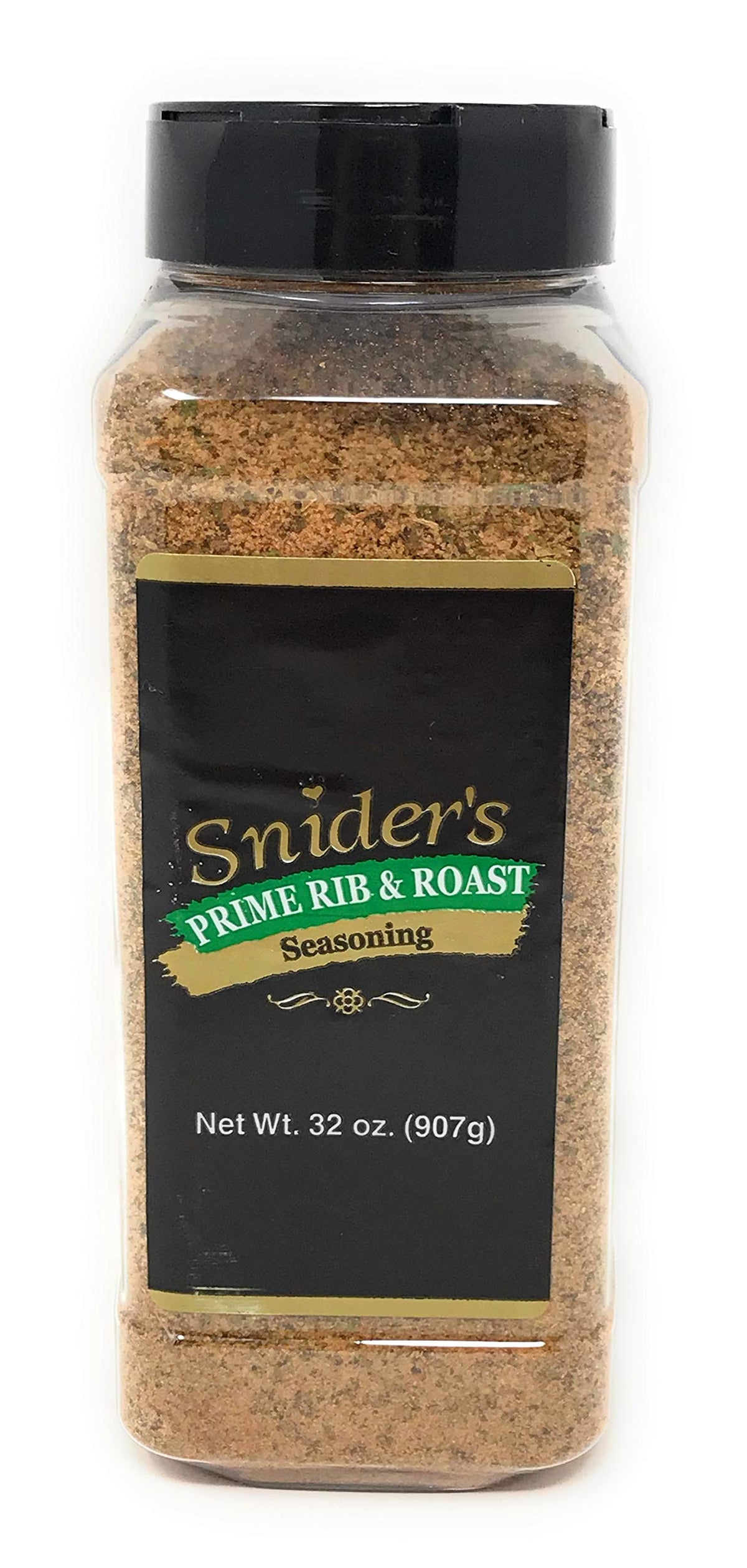 Snider's Prime Rib & Roast 32oz shaker bottle ready for bold beef flavor enhancement