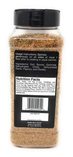 Snider's Prime Rib & Roast on grill showing versatile seasoning for grilling