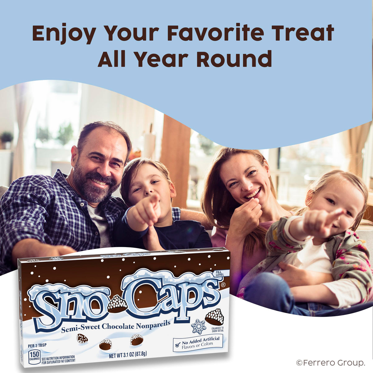 Sno-Caps used as a dessert topping idea for ice cream and shakes.