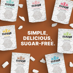 SNØ Cinnamon Xylitol Candy Chips gluten-free keto friendly snack