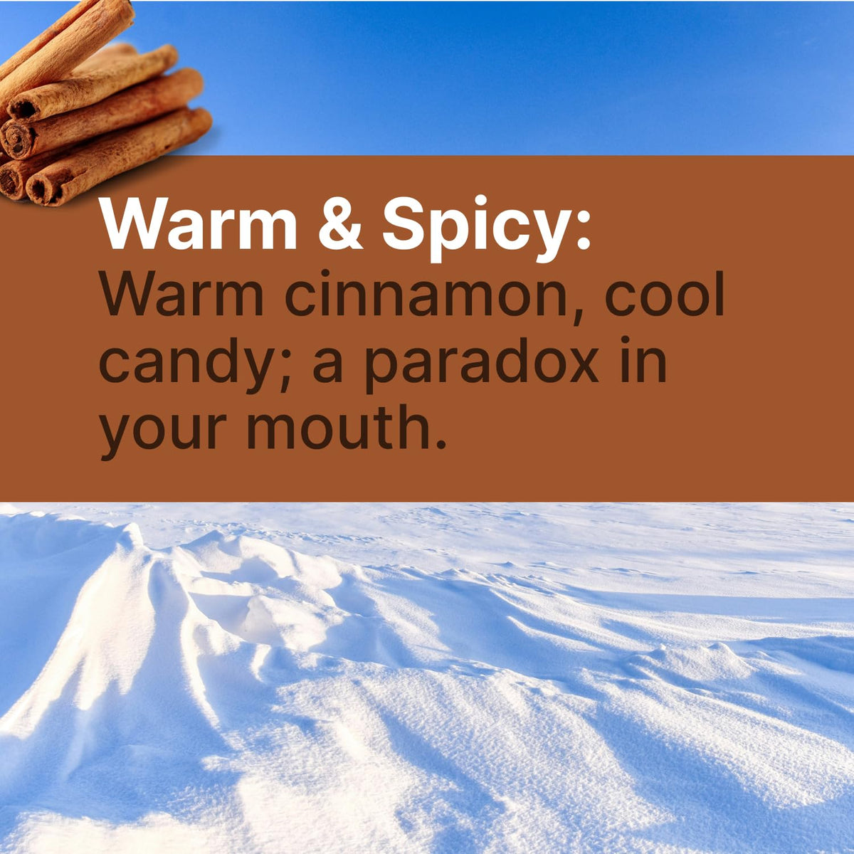 SNØ Cinnamon Xylitol Candy Chips ingredients list
