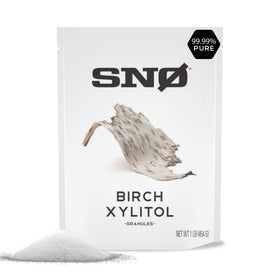 SNØ Pure Birch Xylitol resealable bag for everyday sweetening with long-lasting freshness.