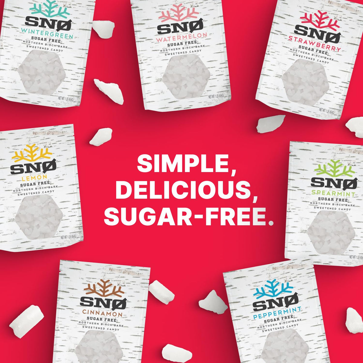 SNØ strawberry flavor 1 lb bag suggests a long-lasting daily option.
