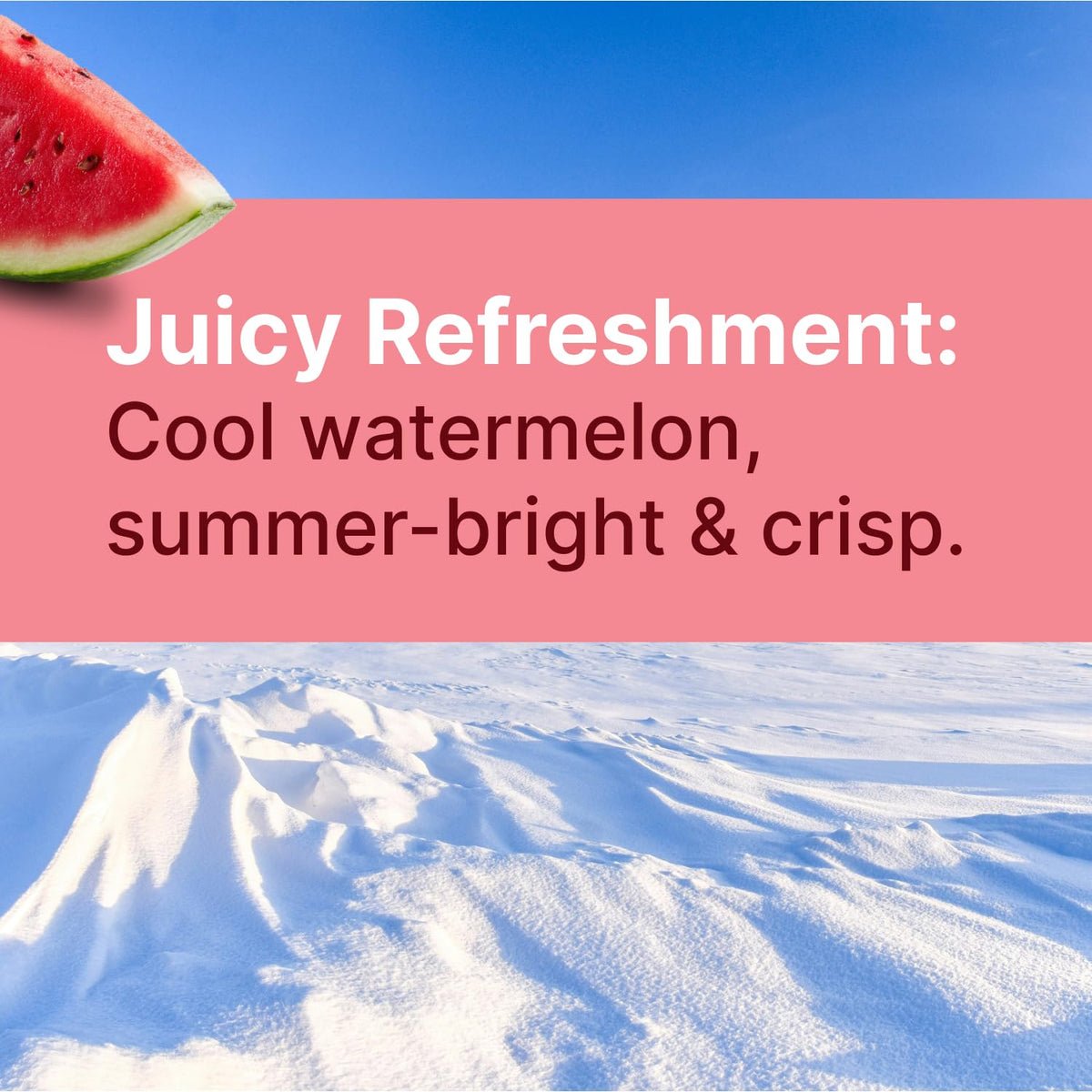 SNØ Watermelon Xylitol Candy Chips bag side with keto-friendly label