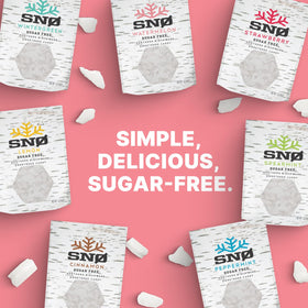 Dentist-approved SNØ Watermelon Xylitol Candy Chips badge