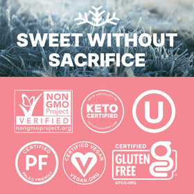 Serving suggestion of SNØ Watermelon Xylitol Candy Chips